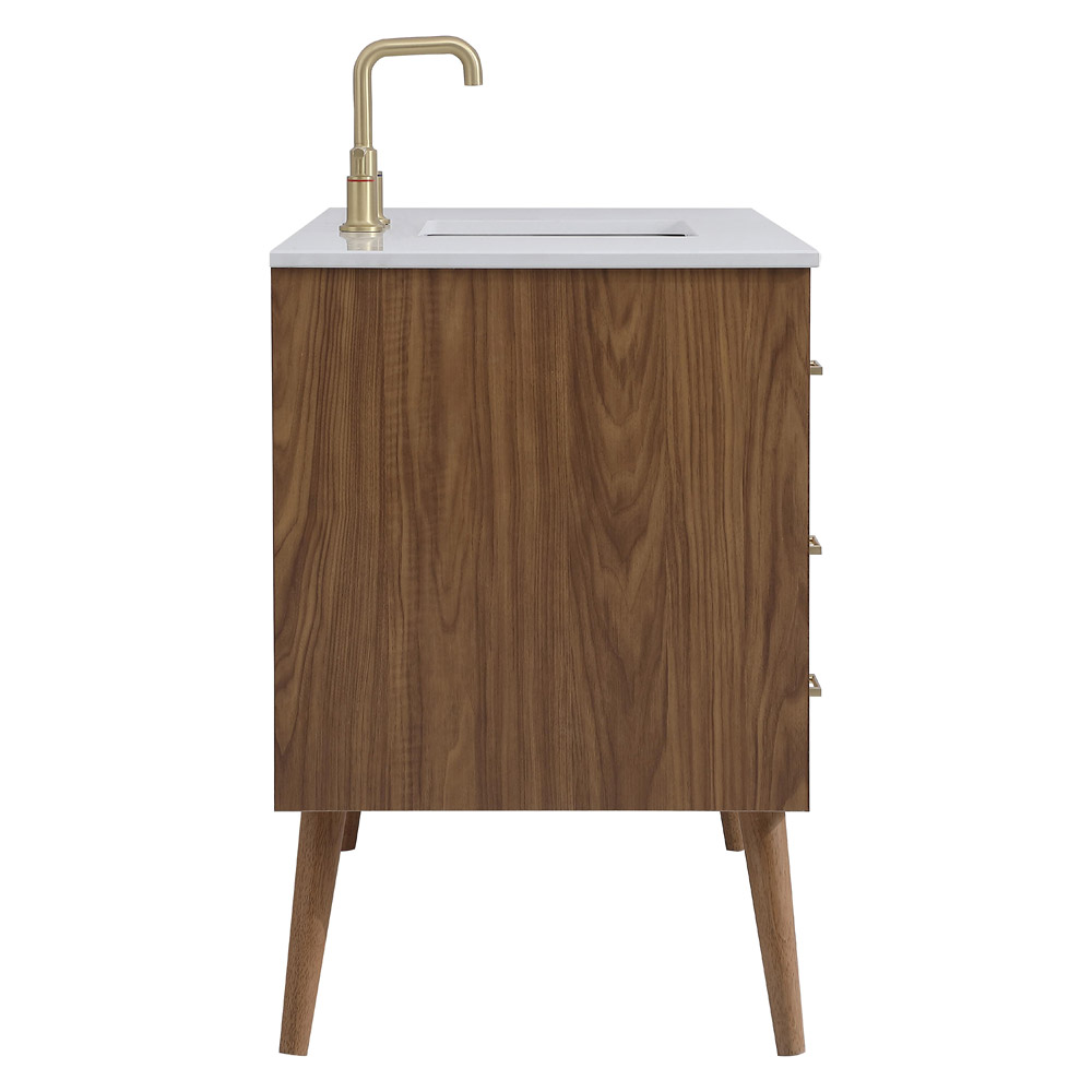 Elegant Bathroom Vanity - Walnut Brown (VF41048WB)