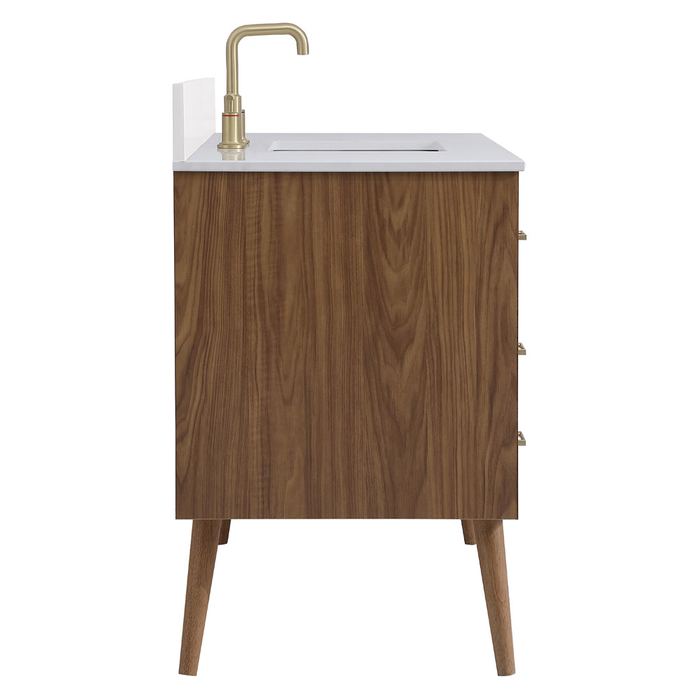 Elegant Bathroom Vanity - Walnut Brown (VF41048WB-BS)