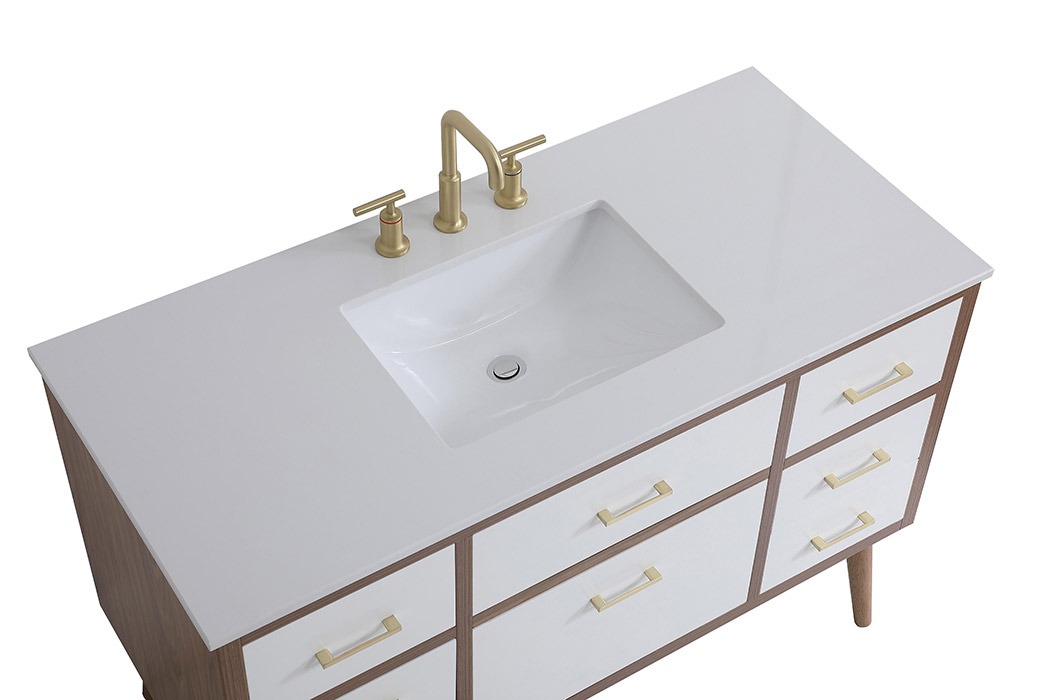 Elegant Bathroom Vanity - White (VF41048WH)