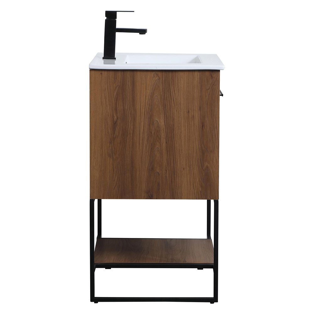 Elegant Bathroom Vanity - Walnut Brown, L 24" (VF42024WB)