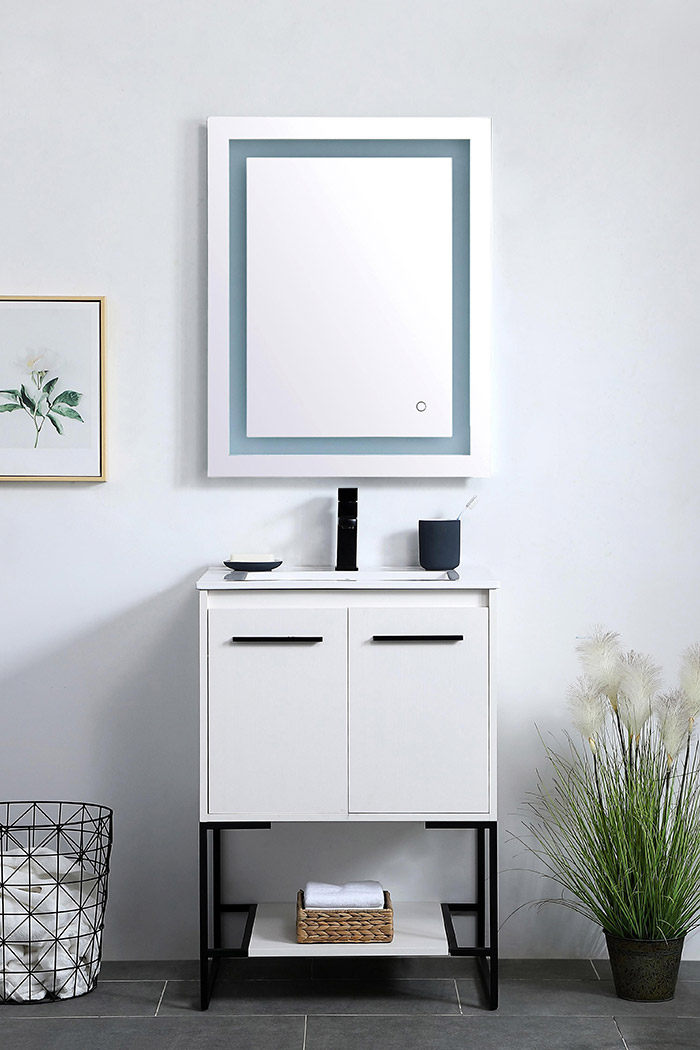 Elegant Bathroom Vanity - White, L 24" (VF42024WH)