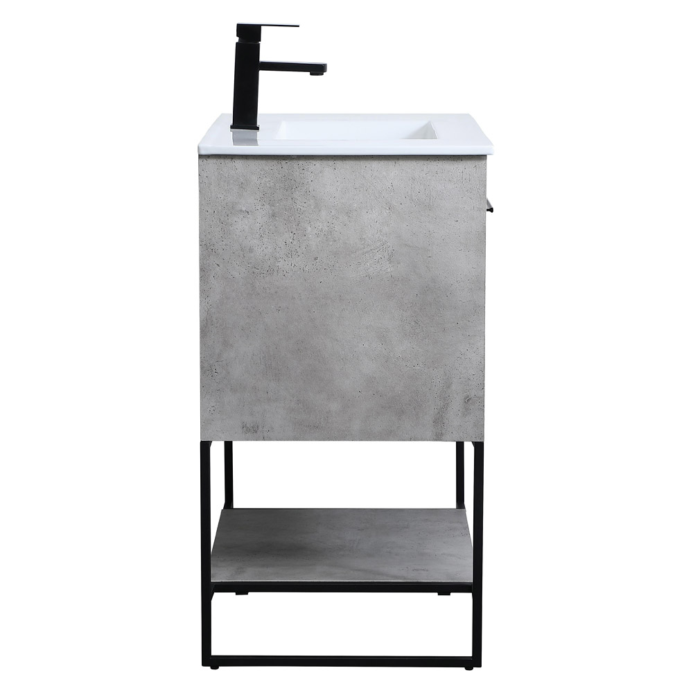 Elegant Bathroom Vanity - Concrete Gray, L 30" (VF42030CG)