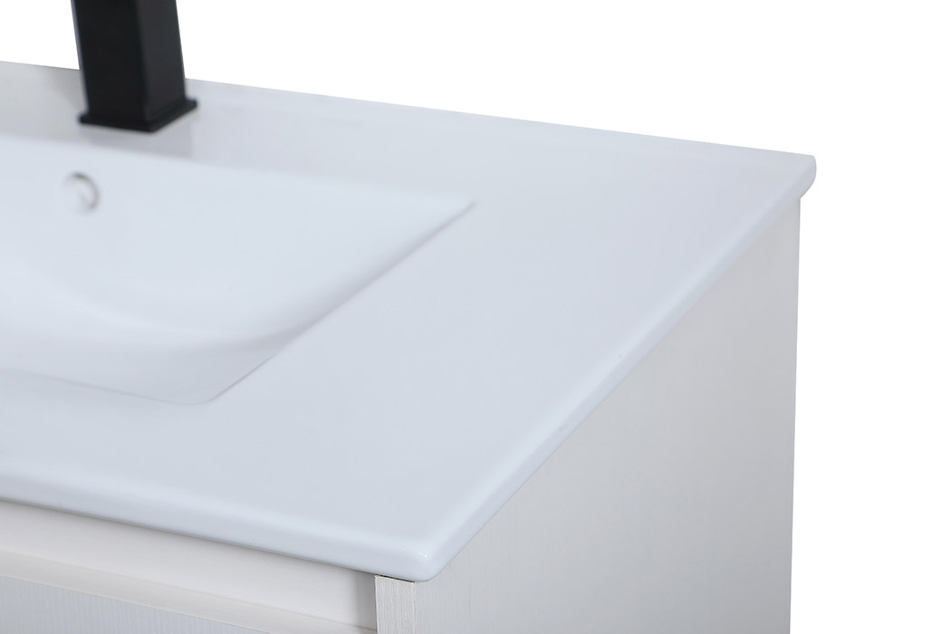 Elegant Bathroom Vanity - White, L 30" (VF42030WH)