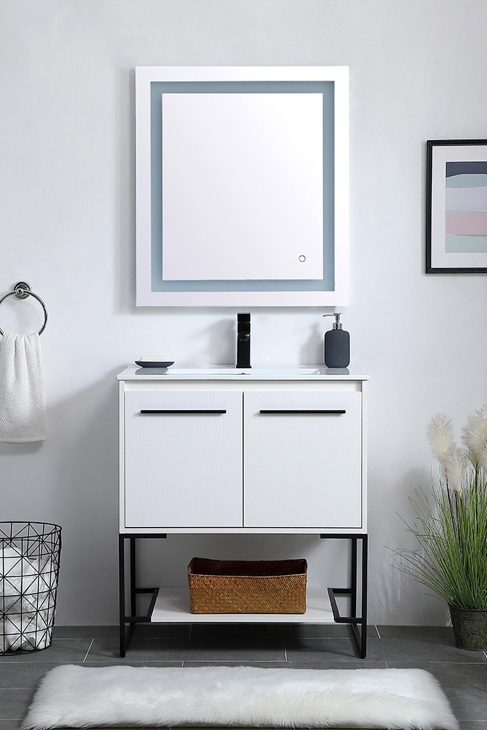 Elegant Bathroom Vanity - White, L 30" (VF42030WH)