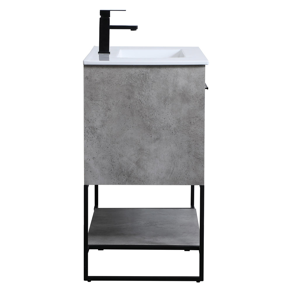 Elegant Bathroom Vanity - Concrete Gray, L 36" (VF42036CG)