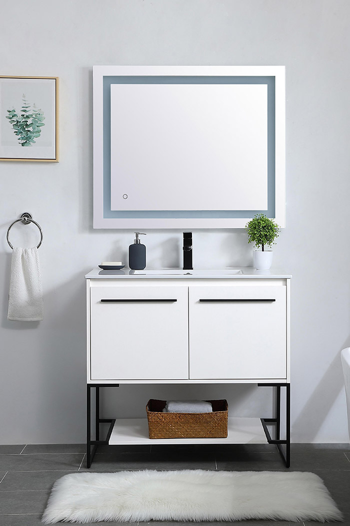 Elegant Bathroom Vanity - White, L 36" (VF42036WH)