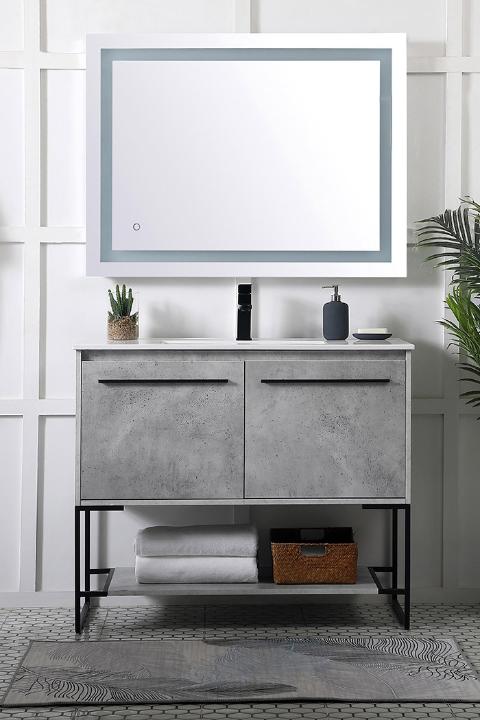 Elegant Bathroom Vanity - Concrete Gray, L 40" (VF42040CG)