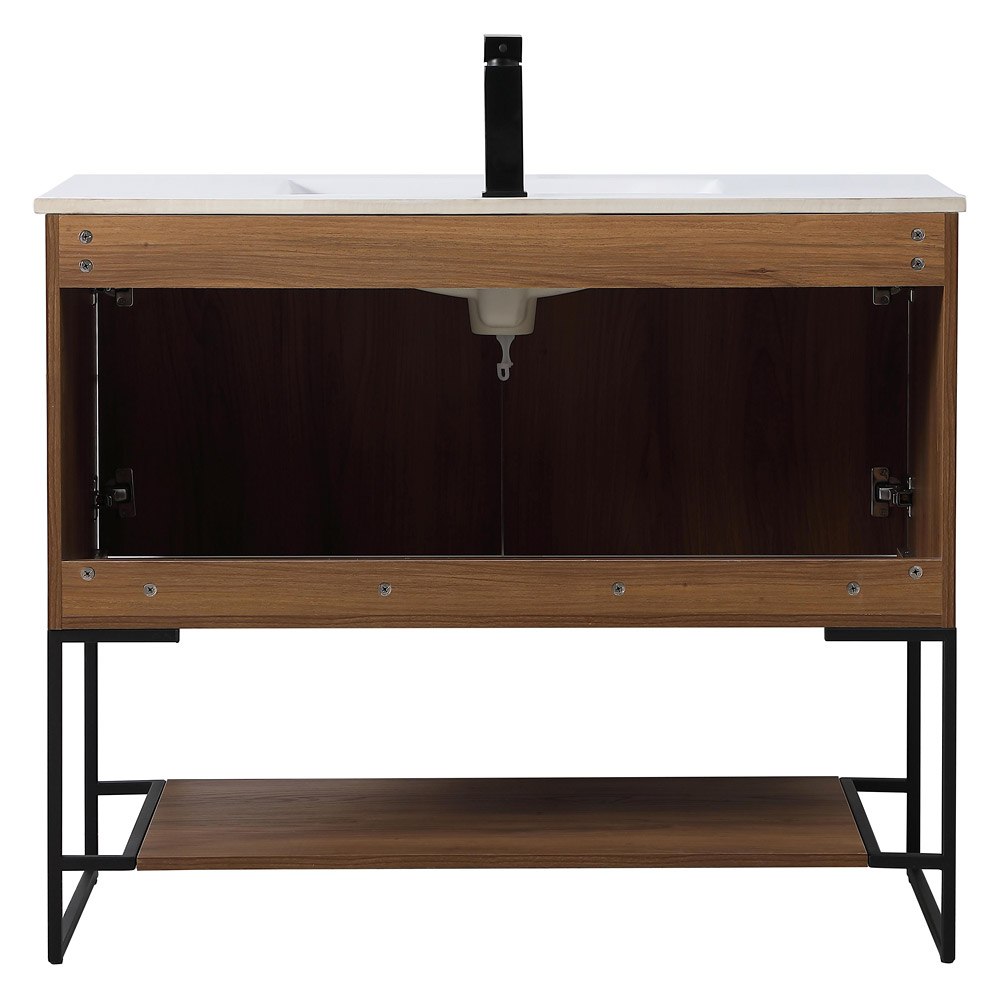 Elegant Bathroom Vanity - Walnut Brown, L 40" (VF42040WB)