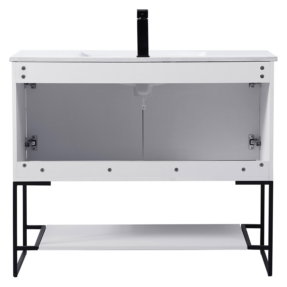 Elegant Bathroom Vanity - White, L 40" (VF42040WH)