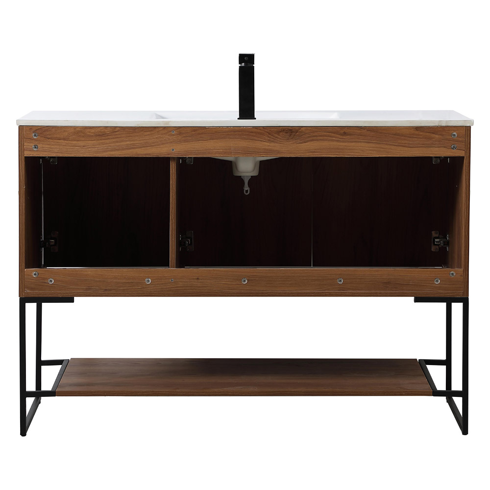 Elegant Bathroom Vanity - Walnut Brown (VF42048WB)