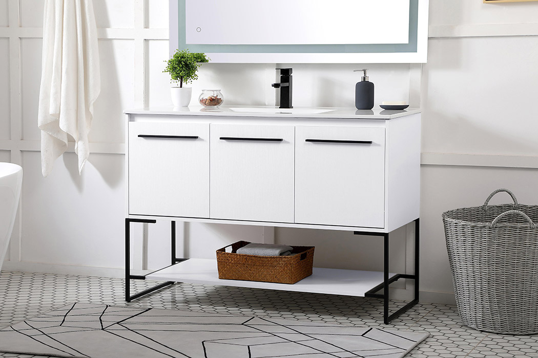 Elegant Bathroom Vanity - White (VF42048WH)