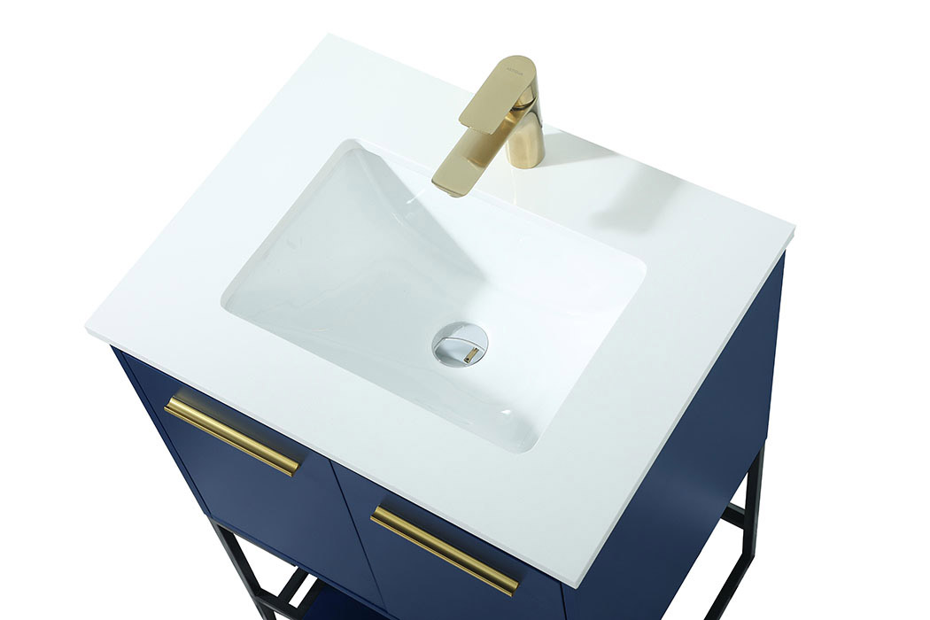 Elegant Bathroom Vanity - Blue (VF42524MBL)