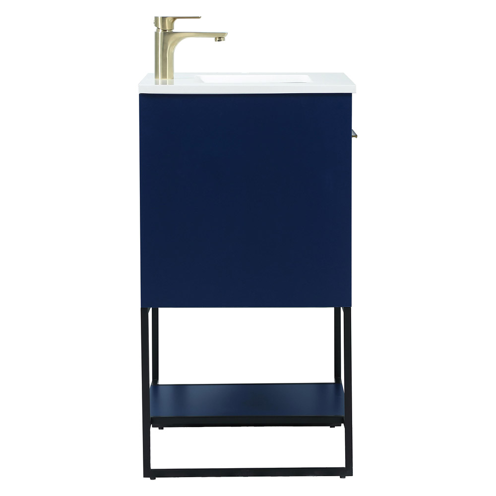 Elegant Bathroom Vanity - Blue (VF42524MBL)