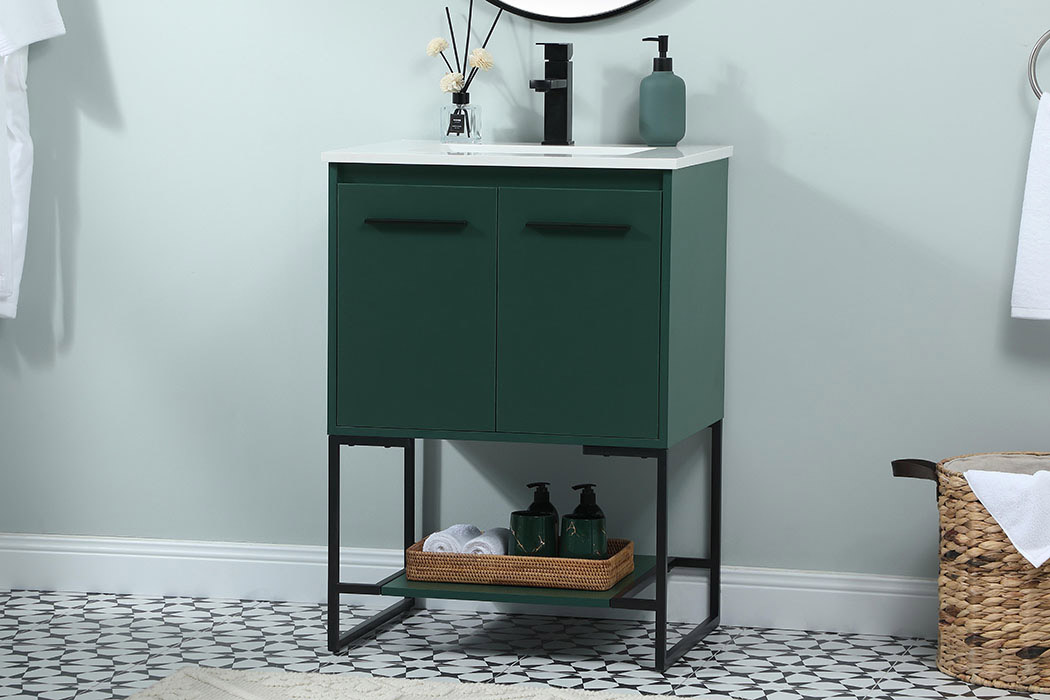 Elegant Bathroom Vanity - Green (VF42524MGN)