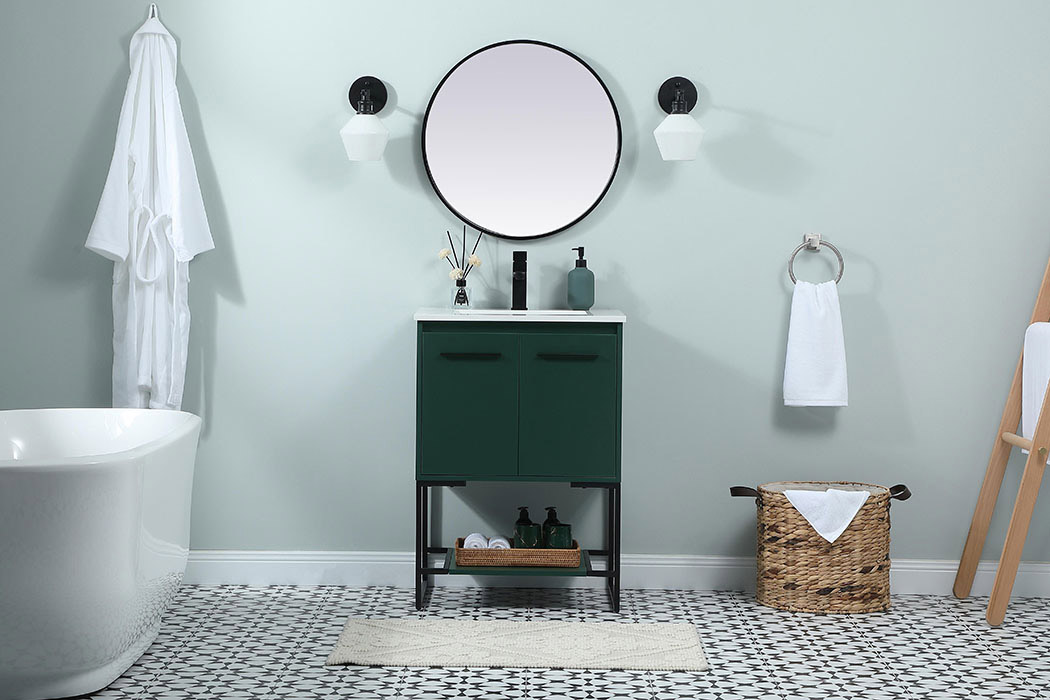 Elegant Bathroom Vanity - Green (VF42524MGN)