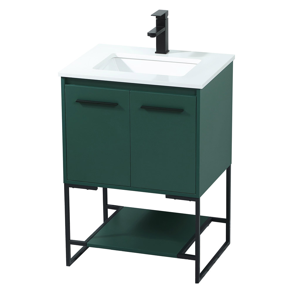 Elegant Bathroom Vanity - Green (VF42524MGN)