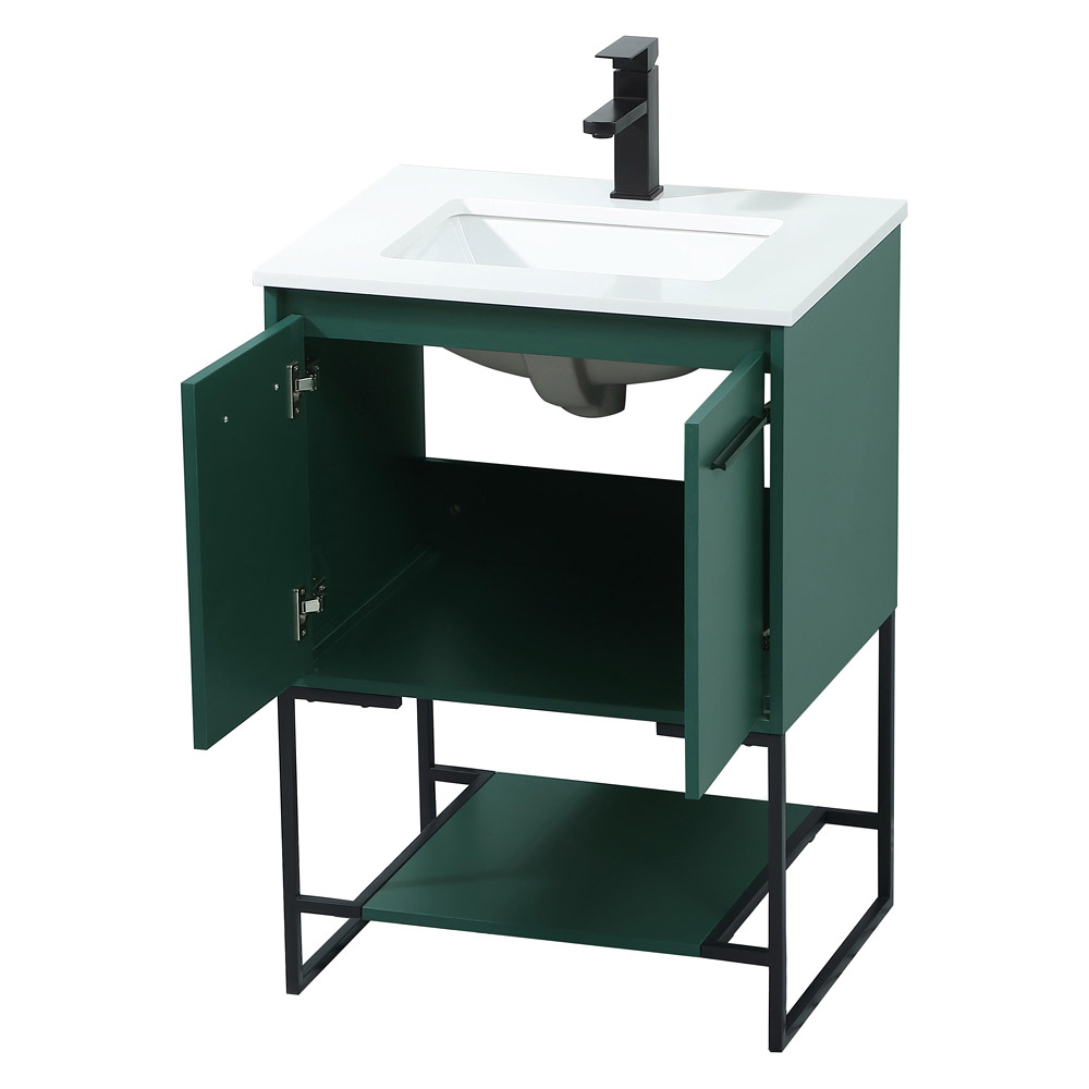 Elegant Bathroom Vanity - Green (VF42524MGN)