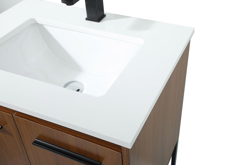 Elegant Bathroom Vanity - Teak (VF42524MTK)