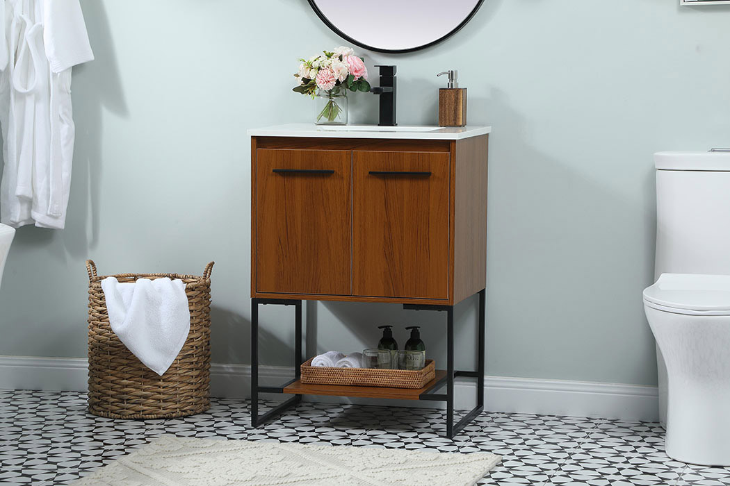 Elegant Bathroom Vanity - Teak (VF42524MTK)