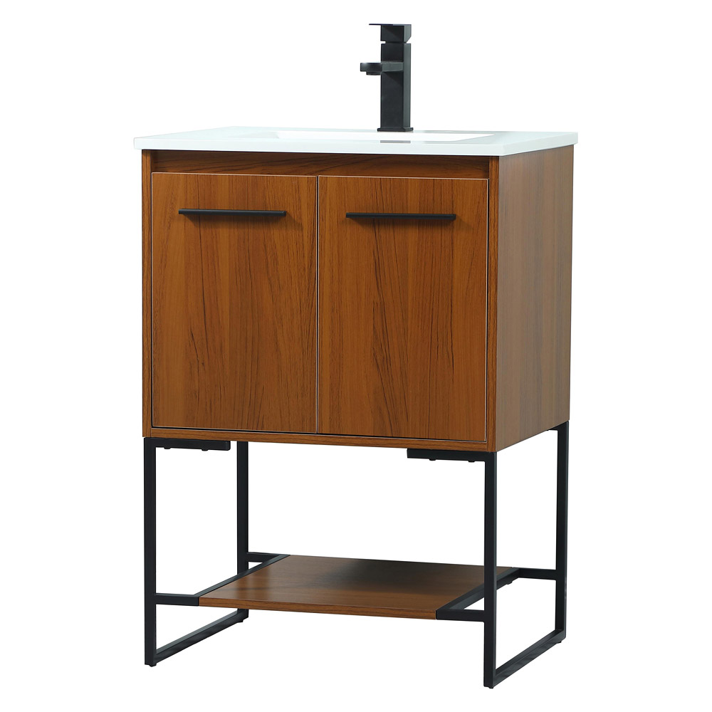 Elegant Bathroom Vanity - Teak (VF42524MTK)