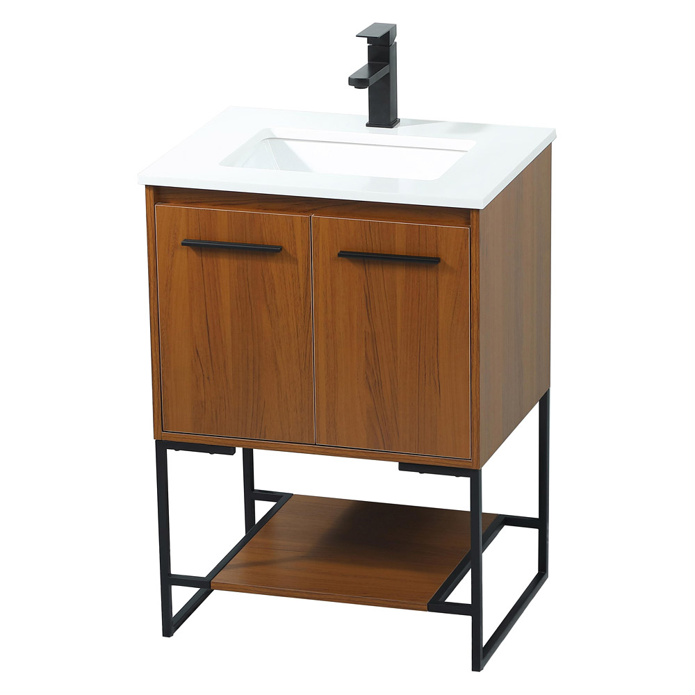 Elegant Bathroom Vanity - Teak (VF42524MTK)