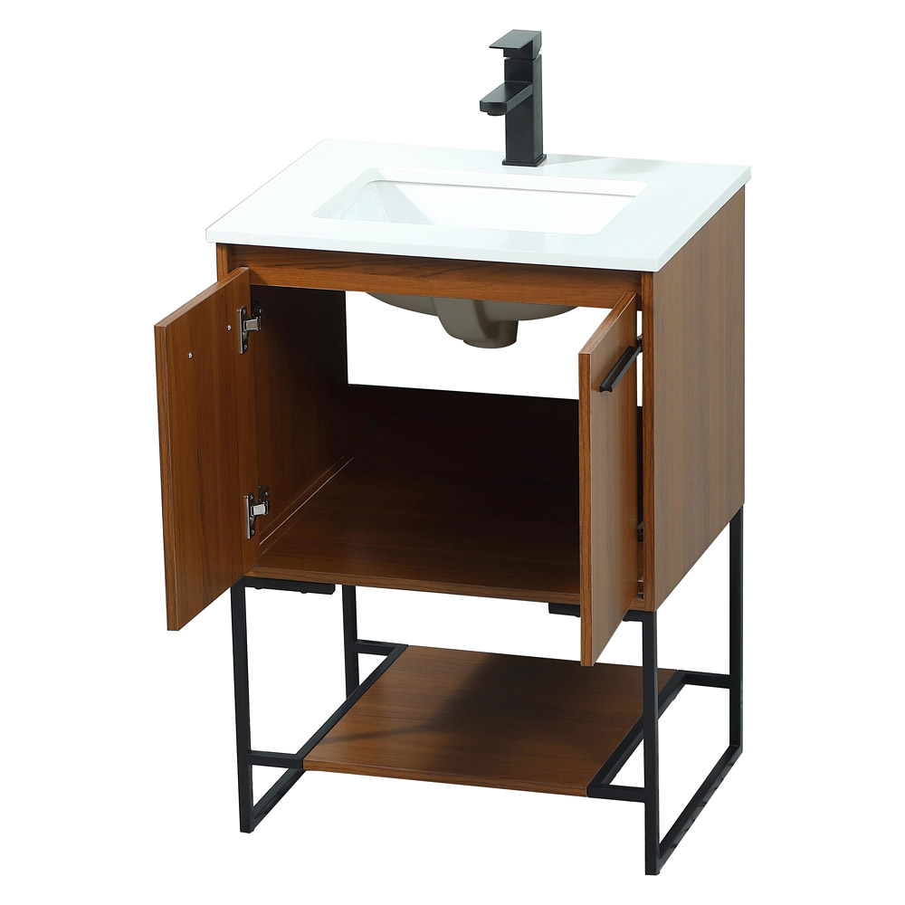 Elegant Bathroom Vanity - Teak (VF42524MTK)