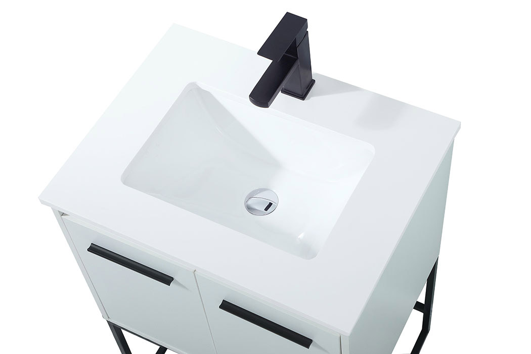 Elegant Bathroom Vanity - White (VF42524MWH)