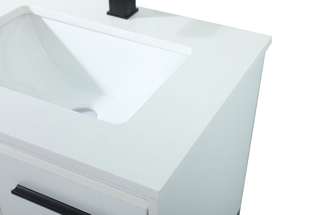 Elegant Bathroom Vanity - White (VF42524MWH)