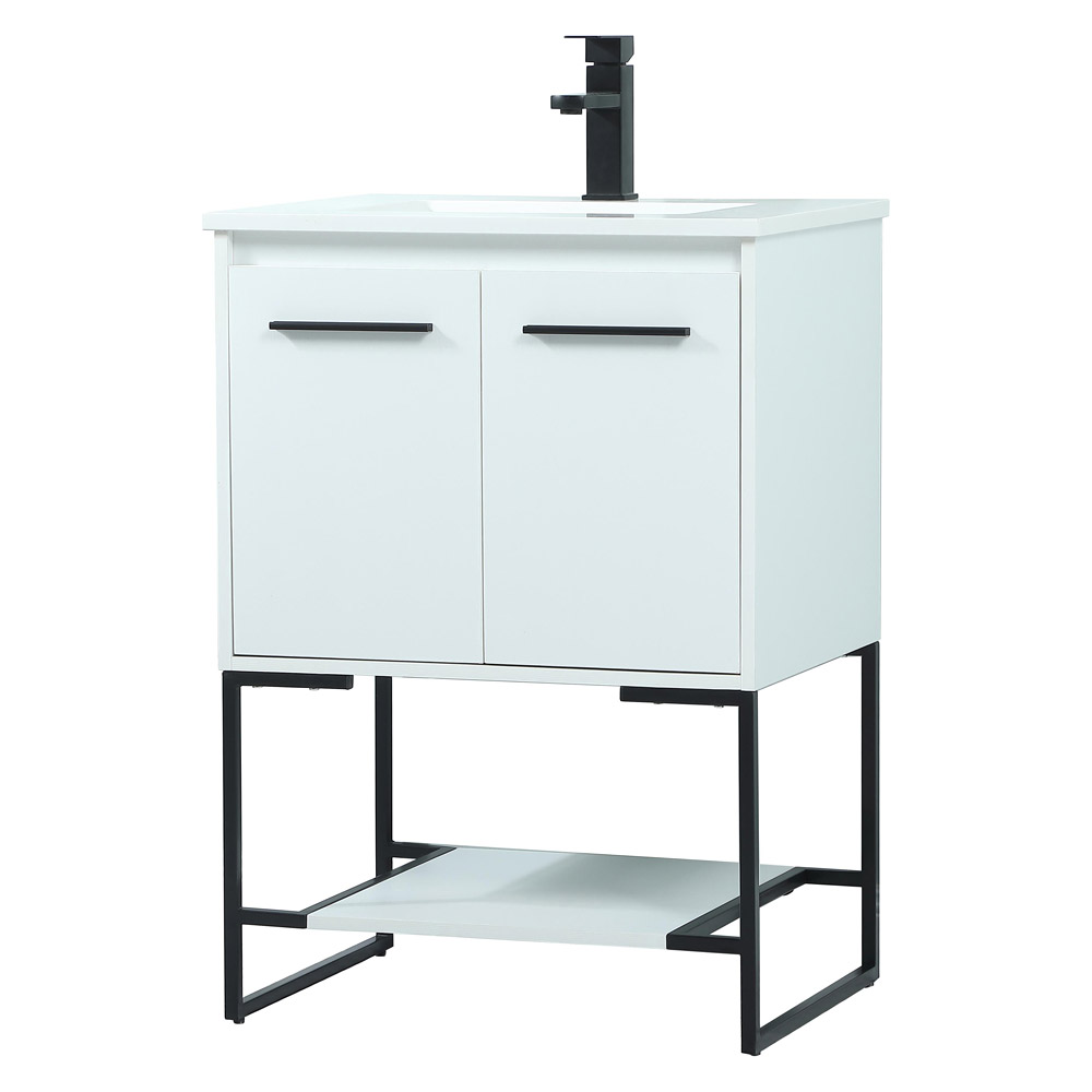 Elegant Bathroom Vanity - White (VF42524MWH)