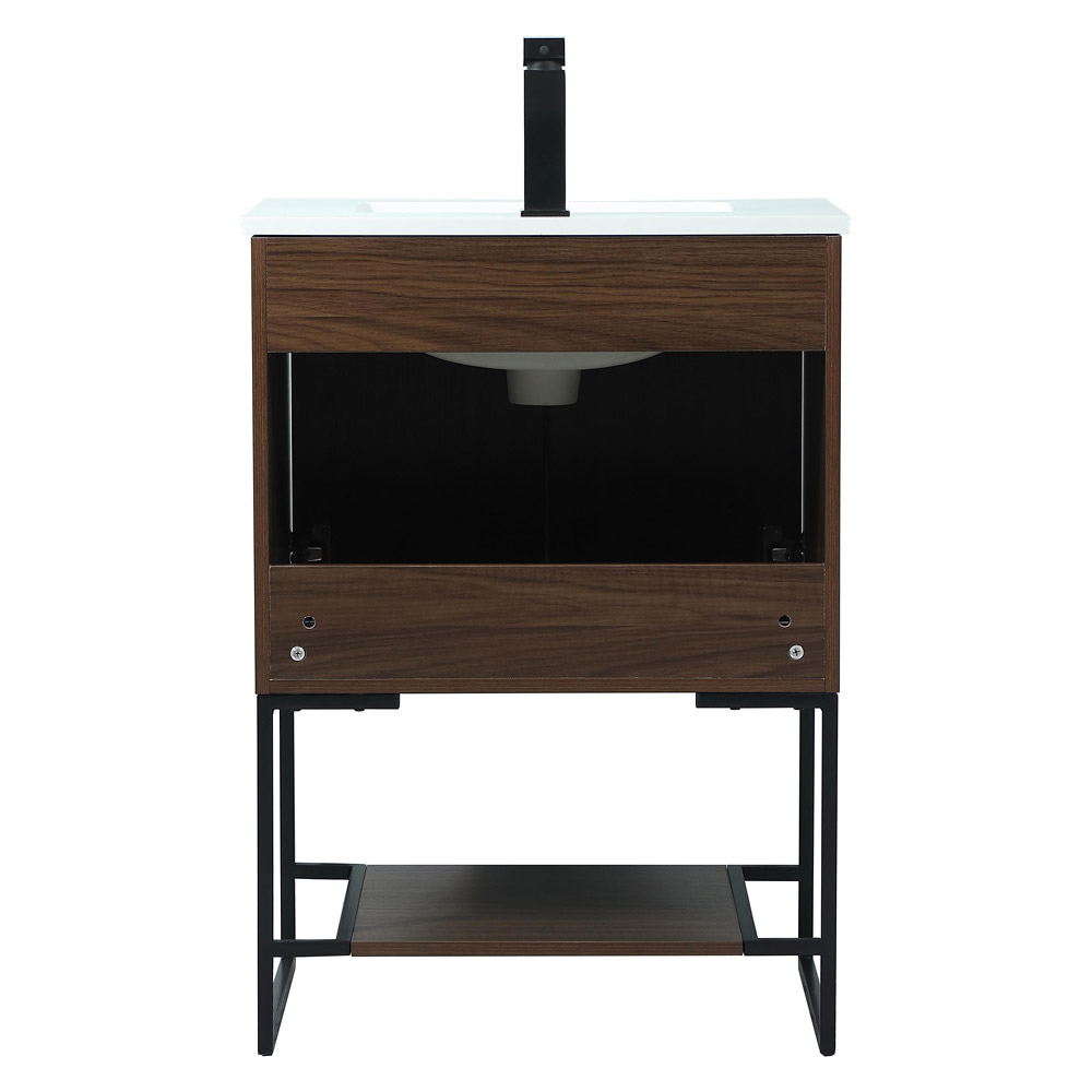 Elegant Bathroom Vanity - Walnut (VF42524MWT)