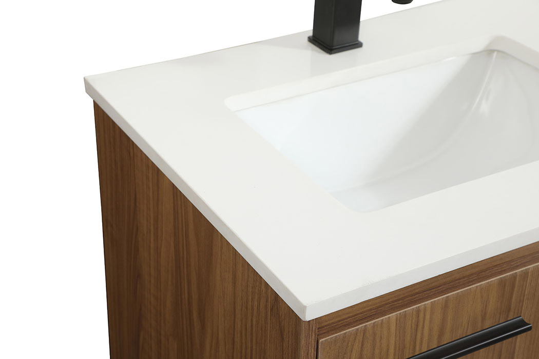 Elegant Bathroom Vanity - Walnut Brown (VF42524WB)