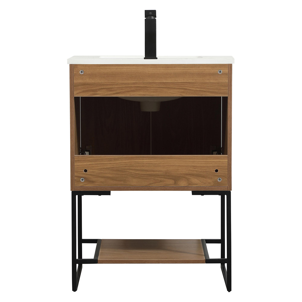 Elegant Bathroom Vanity - Walnut Brown (VF42524WB)