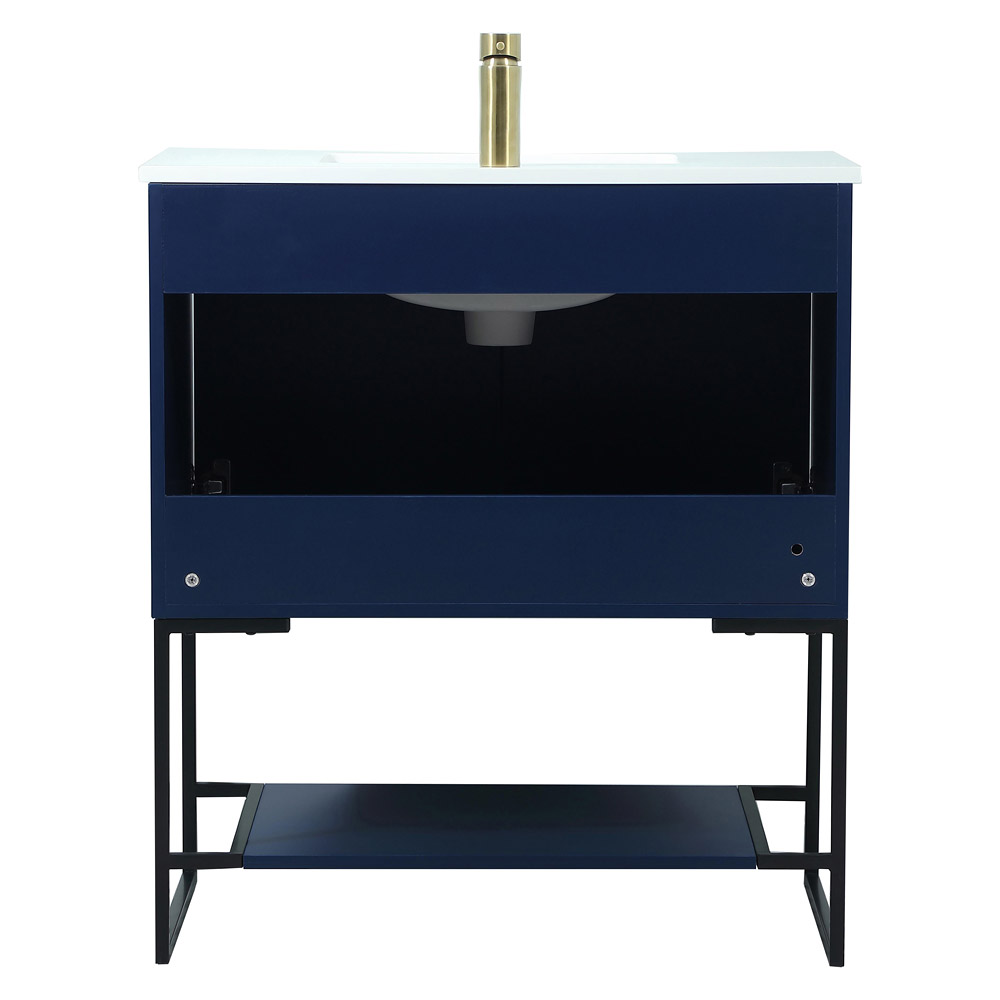 Elegant Bathroom Vanity - Blue (VF42530MBL)