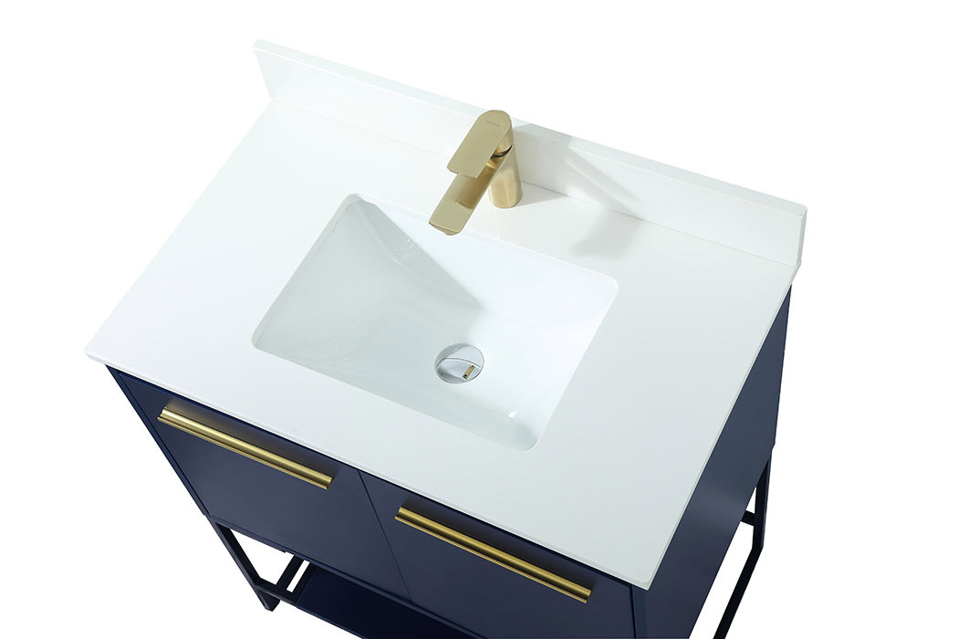 Elegant Bathroom Vanity - Blue (VF42530MBL-BS)