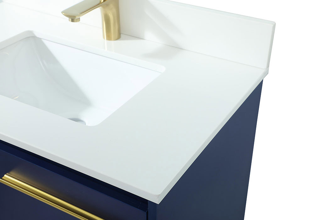 Elegant Bathroom Vanity - Blue (VF42530MBL-BS)