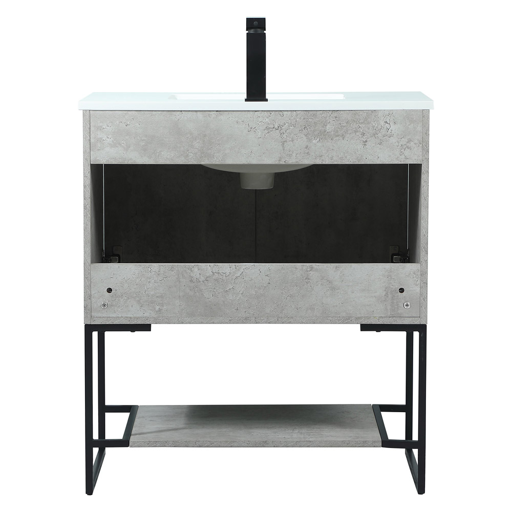 Elegant Bathroom Vanity - Concrete Gray (VF42530MCG)