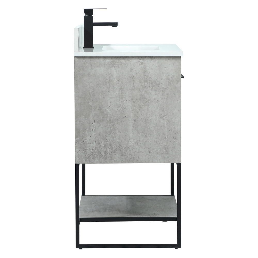 Elegant Bathroom Vanity - Concrete Gray (VF42530MCG-BS)