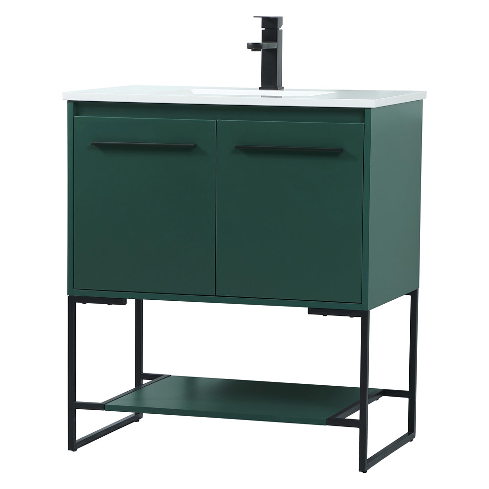 Elegant Bathroom Vanity - Green (VF42530MGN)