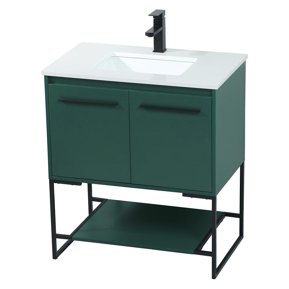 Elegant Bathroom Vanity - Green (VF42530MGN)