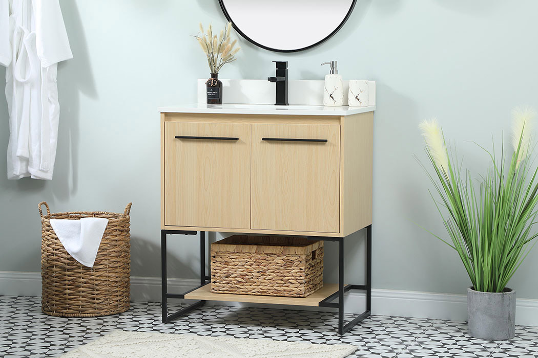 Elegant Bathroom Vanity - Maple (VF42530MMP-BS)