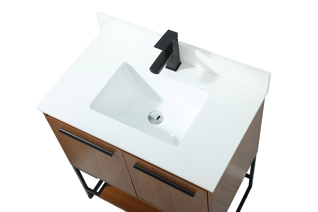 Elegant Bathroom Vanity - Teak (VF42530MTK-BS)