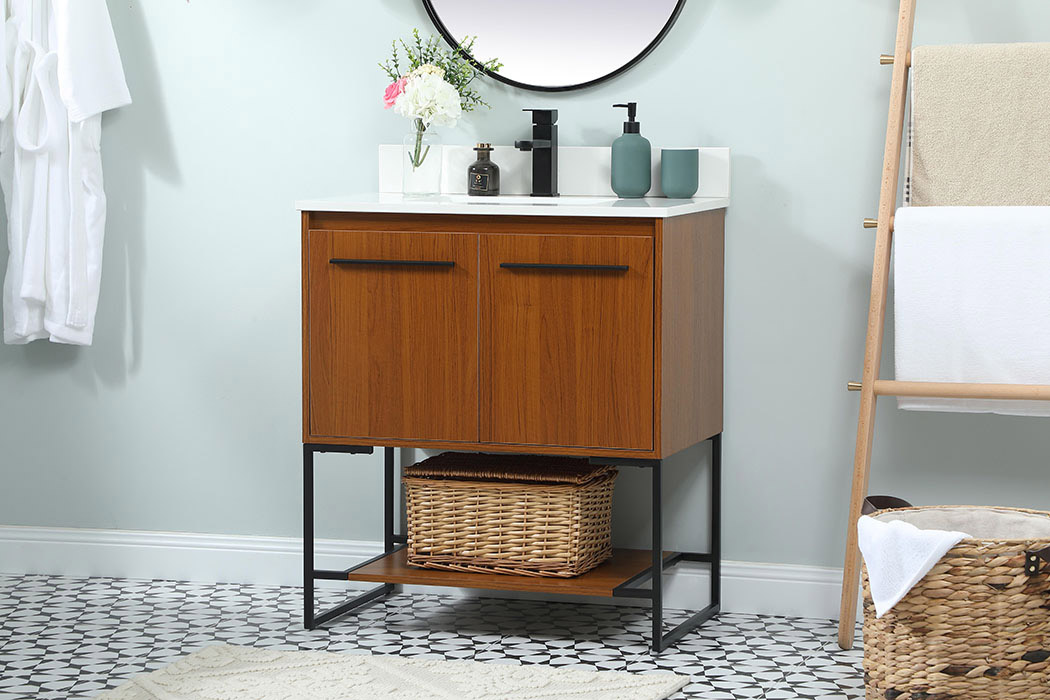 Elegant Bathroom Vanity - Teak (VF42530MTK-BS)