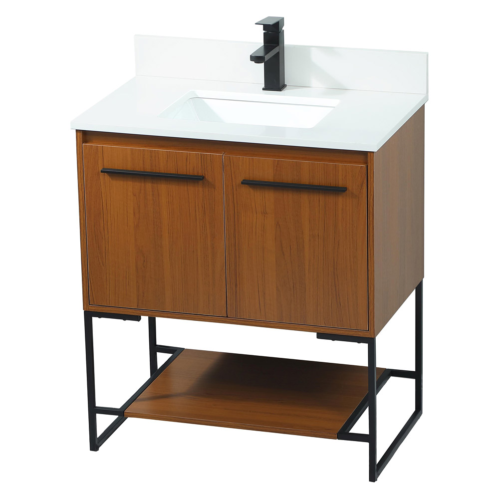 Elegant Bathroom Vanity - Teak (VF42530MTK-BS)