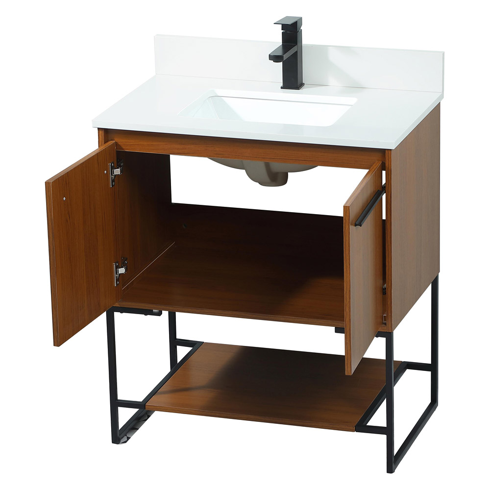 Elegant Bathroom Vanity - Teak (VF42530MTK-BS)