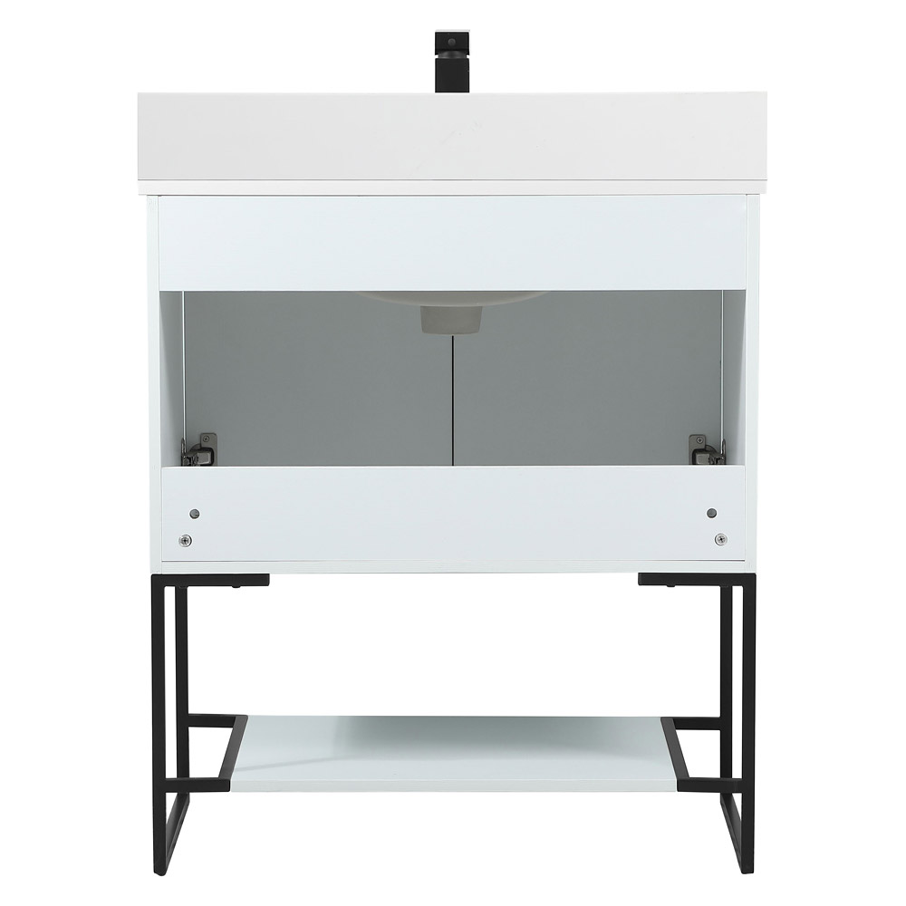 Elegant Bathroom Vanity - White (VF42530MWH-BS)