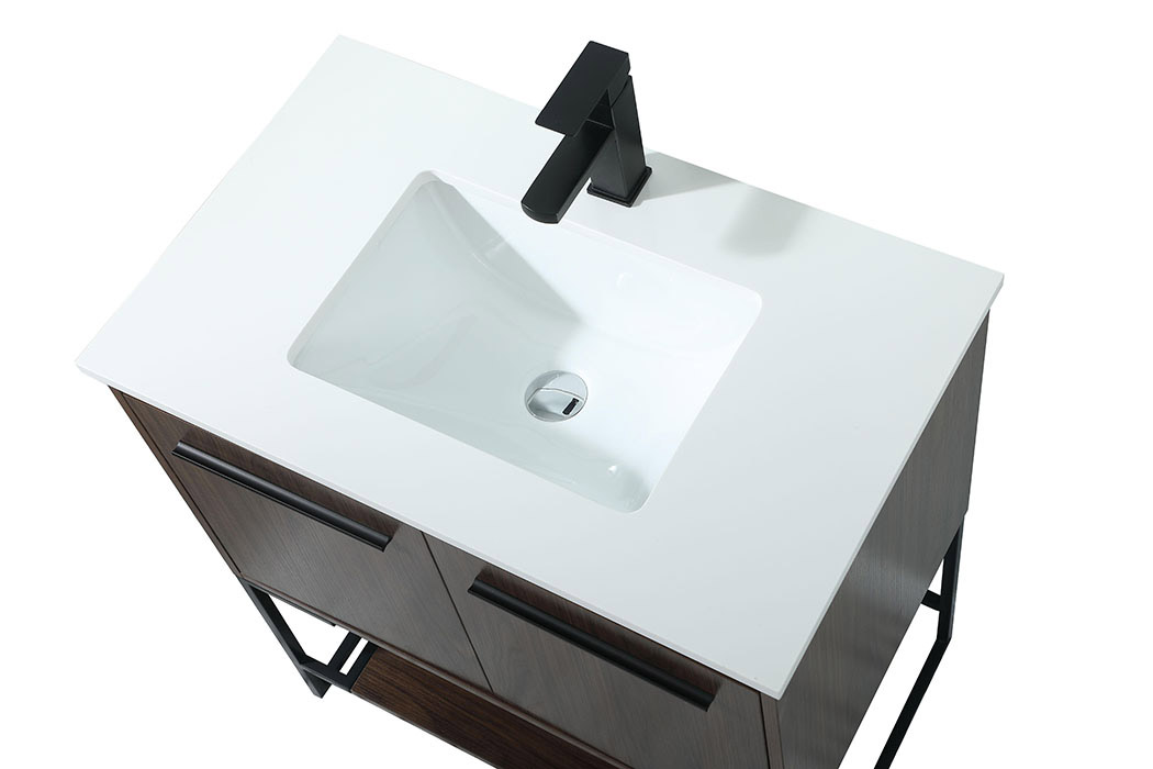 Elegant Bathroom Vanity - Walnut (VF42530MWT)