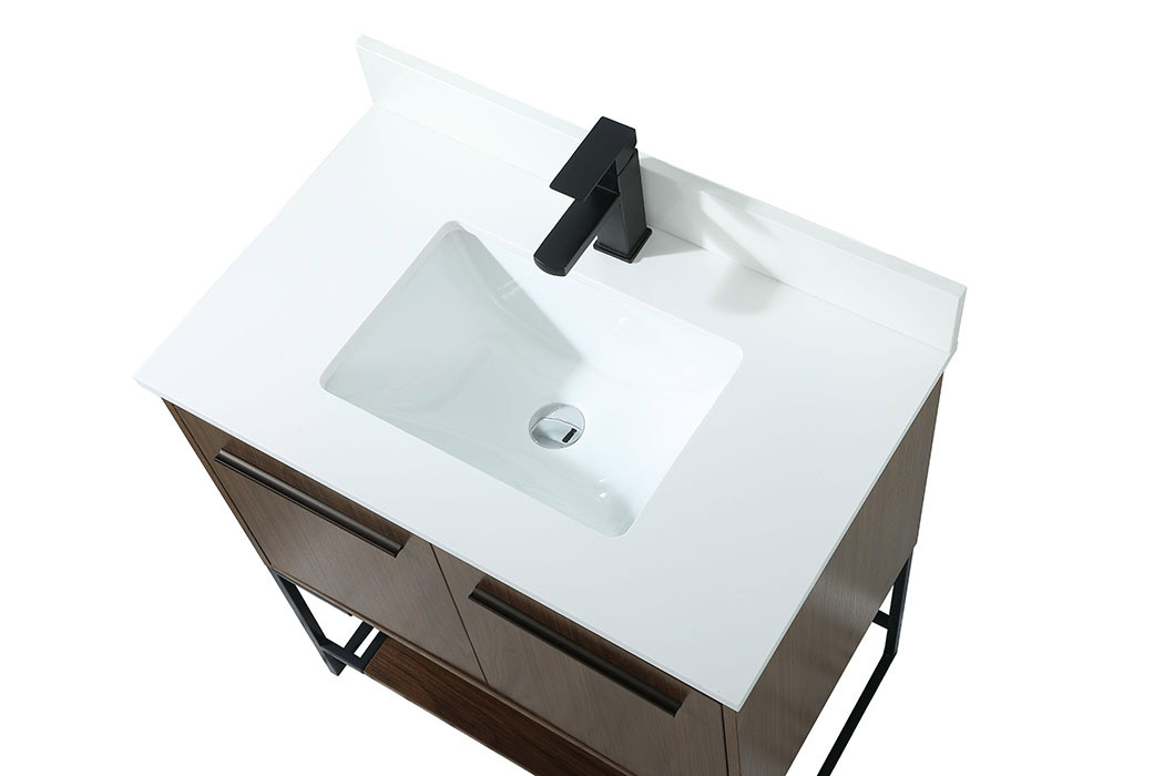 Elegant Bathroom Vanity - Walnut (VF42530MWT-BS)