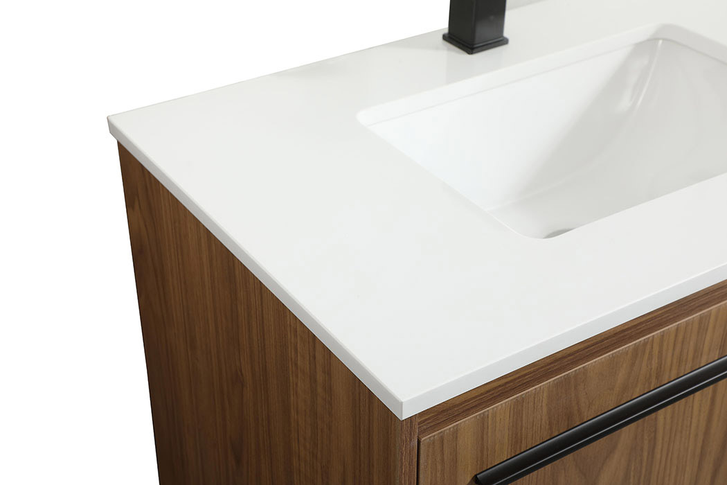 Elegant Bathroom Vanity - Walnut Brown (VF42530WB)