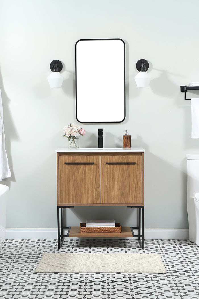 Elegant Bathroom Vanity - Walnut Brown (VF42530WB)