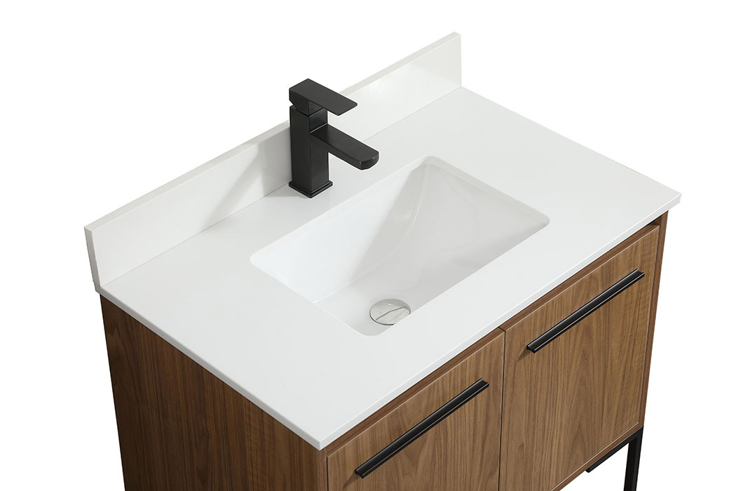 Elegant Bathroom Vanity - Walnut Brown (VF42530WB-BS)